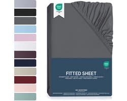 BARBONS hoeslaken 160x200 - 35 cm Matrashoogte - Rondom Elastiek - Geborsteld Microvezel