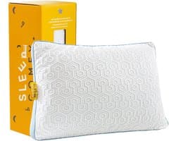 Sleep Comfy - Traagschuim Serie - Hoofdkussen - Cooling Design - Hoofdkussen Nekklachten - Hoofdkussen Traagschuim - Geschikt voor rug-, zij- en buikslapers