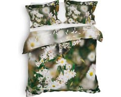 Heckett & Lane Camilla Dekbedovertrek - Lits-jumeaux - 240x200/220 cm - Dark Green