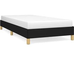 vidaXL - Bedframe - zonder - matras - 90x200 - cm - stof - zwart