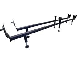 Slaaploods.nl Verstelbare potenset Base - tweepersoons - 130 - 180  cm - Zwart