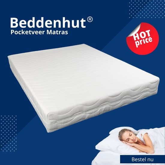 Beddenhut®- Saffier - 7 Zone - Koudschuim - Tweepersoons - 140x200x21 - Anti-allergisch - Tencel
