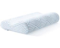 TEMPUR Original Queen Medium SmartCool Hoofdkussen - Ergonomisch kussen voor rug- en zijslapers - Stevig liggevoel - 61 x 31 x 10/7 cm