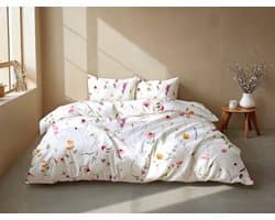 Zohome Dekbedovertrek Rosella - Multi - Bloemen - Dekbedovertrek 200x200/220 cm - 100% Microvezel - Tweepersoons Dekbedovertrek