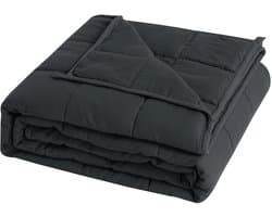 LabelOne Verzwaringsdeken - Weighted Blanket - Verzwaarde deken - Gewichtsdeken - diepe ontspanning - 150x200 cm - 6 kg - grijs