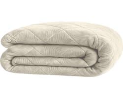 Y-NOT - Velvet Japandi Dekbed Pearl White 200x200 - Dekbed Zonder Overtrek - Wasbaar Dekbed - Hoesloos dekbed - Dekbed met vaste overtrek - 30 dagen proefslapen