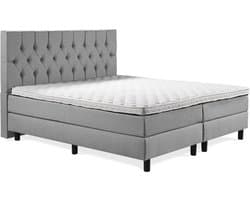 Boxspring Luxe 180x200 Capiton Grijs