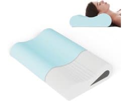 ROYGBIV traagschuim hoofdkussen – dubbel hoogte kussen 10/12 cm met ergonomische ondersteuning – geschikt voor zij-, rug- en buikslapers – afneembare hoes, ademend en duurzaam