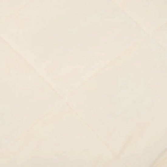 vidaXL - Verzwaringsdeken - 152x203 - cm - 7 - kg - stof - lichtcrèmekleurig