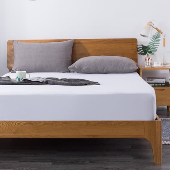 Luxe Hoeslaken 120x200 cm – Zachte & Ademend Katoen – Perfecte Pasvorm – Anti-Allergisch & Strijkvrij – Wit