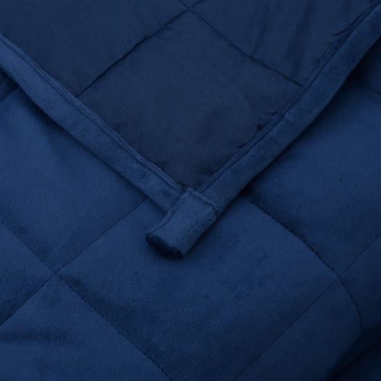 vidaXL Verzwaringsdeken - Slaapdeken - Verzwaringsdeken 220x235 cm 11 kg stof blauw - Comfortabele Deken - Zwaar Dekbed - Slaapcomfort