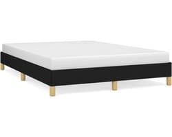 vidaXL - Bedframe - zonder - matras - stof - zwart - 160x200 - cm