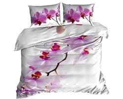 LuxurySleep Bloomline – Dekbedovertrek – Satijn Katoen – Bloemenprint – Levendig – Hoogwaardig – 200x220 cm