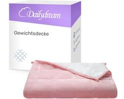 Dailydream | Verzwaringsdeken voor volwassenen van pluizig fleece, editie Pink. Fleece Rosa / 4,5 KG / 135x200cm - weighted blanket - Zwaartedeken - Verzwaarde Deken -