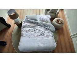 Rivièra Maison Bernice dekbedovertrek - Lits-Jumeaux XL - 260 x 200/220 cm - Naturel