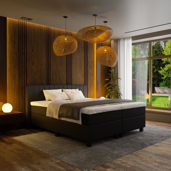 Mörgenn Boxspring Douze - Losse box - Zwart - 140 x 200