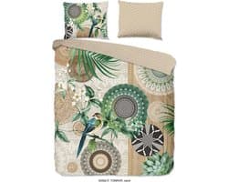 HIP Tonrar - Flanel - Dekbedovertrek - Lits-jumeaux - 240x200/220 cm - Sand