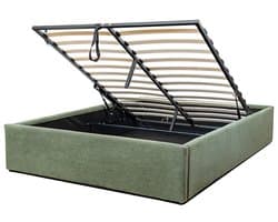 CALICOSY - Opbergbed 140x190 cm bekleed met fluweel - ROMY