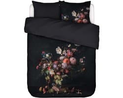 Essenza Bouquet Dekbedovertrek Antraciet - Tweepersoons – 200x200/220 cm