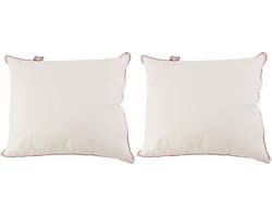 Swiss Dreams hoofdkussen - Wit - 60x70 cm - 2 stuks