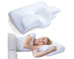 Orthopedisch Nek- en Hoofdkussen met Traagschuim - Ergonomisch Design voor Alle Slaaphoudingen