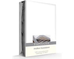 Papillon - Molton hoeslaken - Katoen - 120 x 200 cm - Wit