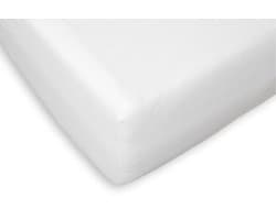 Briljant Home Molton Hoeslaken - 160x200 - Matrasbeschermer - Wit - 100% Katoen