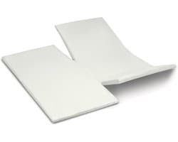 Cinderella - Topper Hoeslaken met dubbele split - Jersey - 180x200/210 cm - Ivoor