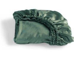 Cinderella - Sundays - Hoeslaken - 2 Persoons - 100% Katoen-Satijn - 180x200 cm - Tot 25 cm matrashoogte - Groen