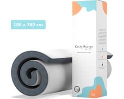 CozySense® Topper Matras 180x200 - Matras Topper - Topmatras - Topdekmatras - Traagschuim met Verkoelende Gel - CertiPUR® - Medium Hardheid - 8 CM - Wasbare Hoes