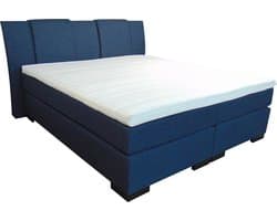 Slaaploods.nl Zeus - Boxspring inclusief matras - 160x200 cm - Blauw