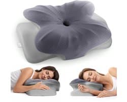 CozySense® Hoofdkussen Traagschuim - Ergonomisch Memory Foam Kussen - Vlinderkussen - Pillow - Afneembare en Wasbare Hoes - Zijslaper, Rug-, & Buikslaper