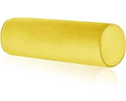 Nekrol Kussen - Cilinder Kussen - Betere Slaap - Geheugenschuim Ondersteuning - 46 x 15 cm - Geel