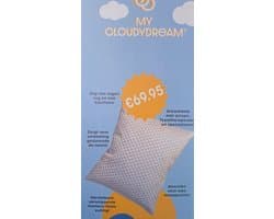 My Cloudydream - Hoofdkussen - Afstelbaar - Memory Foam - Geschikt voor rug-, zij- en buikslapers - Cloudydreamhoofdkussens voor nekklachten - Traagschuim