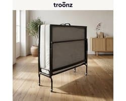 Troonz® Vouwbed Gino 120x200 cm – Opklapbed 2 Persoons - Logeerbed inklapbaar - Twijfelaar Bed