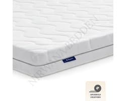Nirwana Bedden Topper - Topmatras - Matrastopper - Matras - 180x200x7 cm - Traagschuim