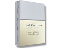 Bed Couture - Hoeslaken van 100% Katoen - Tweepersoons 160x200cm - Hoekhoogte 30cm - Ultra Zacht en Duurzaam - Lichtgrijs