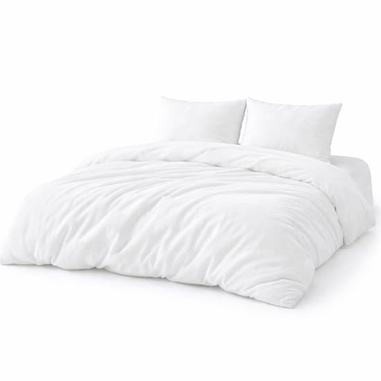 Zachtbeddengoed.nl - Dubbelzijdig Velvet Dekbedovertrek – 200x200 cm - 200x220 cm – Wit - Zacht & Warm