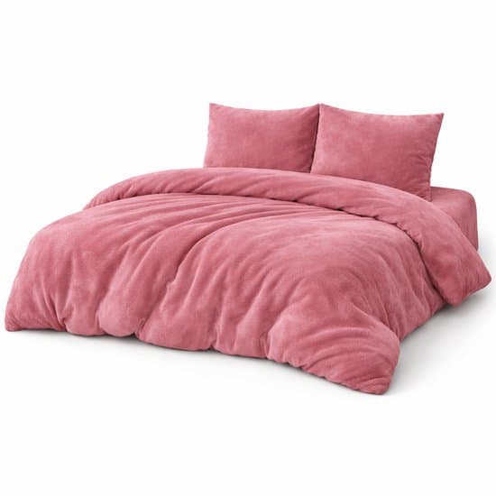 Zachtbeddengoed.nl – Dubbelzijdig Velvet Dekbedovertrek – 240x220 cm – Roze - Zacht & Warm