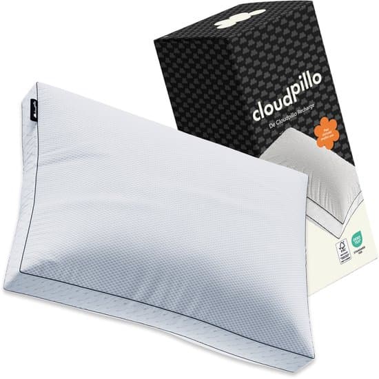 Cloudpillo Hoofdkussen - Recharge - 50x70 cm - Ultiem Comfort - Hotelkwaliteit en Ondersteunend - Perfect voor rug- & buikslapers - Hypoallergeen - Premium Kwaliteit