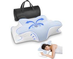 ZRSS® Anti Snurk Kussen - Apneu Kussen - Hoofdkussen Nekklachten - Ergonomisch - Voor Rug- en Zijslaper