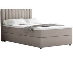 Boxspring Everest 120 x 200 cm tweepersoons met hoogwaardige Bonell-matras en topper