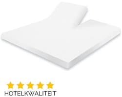 Droomtextiel Splittopper Molton Matrasbeschermer Stretch - 160 x 210 cm - Hoogwaardige Kwaliteit - Perfecte Pasvorm