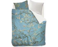 Beddinghouse x Van Gogh Museum Almond Blossom dekbedovertrek - Tweepersoons - 200x200/220 cm - Blauw