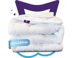 Slaapspeciaal All year dekbed enkel - Essential White Series | 200x220 - Dekbed Geschikt Voor Alle Seizoenen - Zomerdekbed & Winterdekbed - Anti Allergie - Hoogwaardige Ultra Soft - Hotelkwaliteit - Tweepersoons Dekbed - Extra Lang