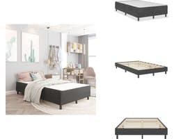 vidaXL Boxspring - Boxsprings - Boxspringbed - Boxspringbedden - Boxspring stof donkergrijs 120x200 cm