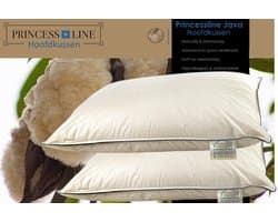 Princess Line Kapok Hoofdkussen - Set van 2 stuks - 60x70 cm - 100% Natuurlijk - Perkal Katoen - Javaanse Kapokvulling