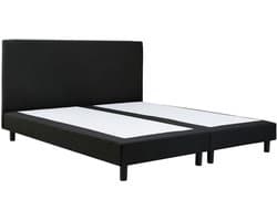 Boxspring Essential - 200x200 Zonder matras - Zwart Glad - BG Homestyling