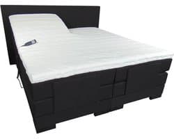 Slaaploods.nl Cool - Elektrische Boxspring inclusief matras - 140x200 cm - Zwart