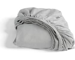 Cinderella - Hoeslaken (tot 35 cm) - Double Jersey - 180x200/210 - Lichtgrijs